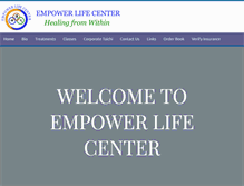 Tablet Screenshot of empowerlifecenter.com